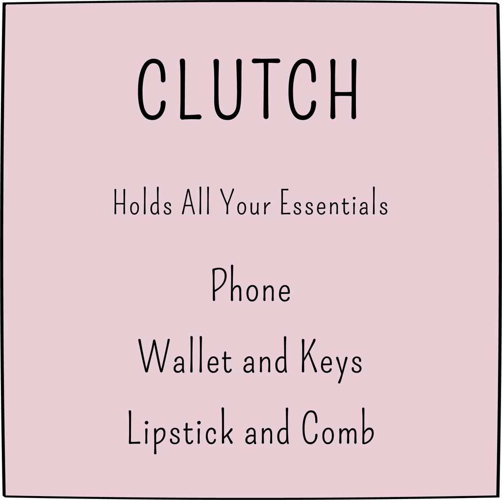 clutch solid hot pink