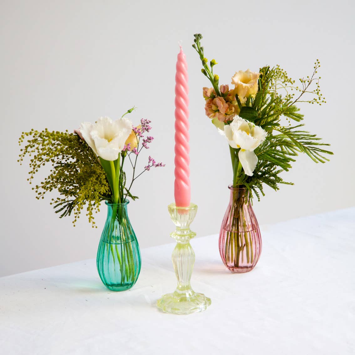 Purple Glass Bud Flower Vase - Home Décor