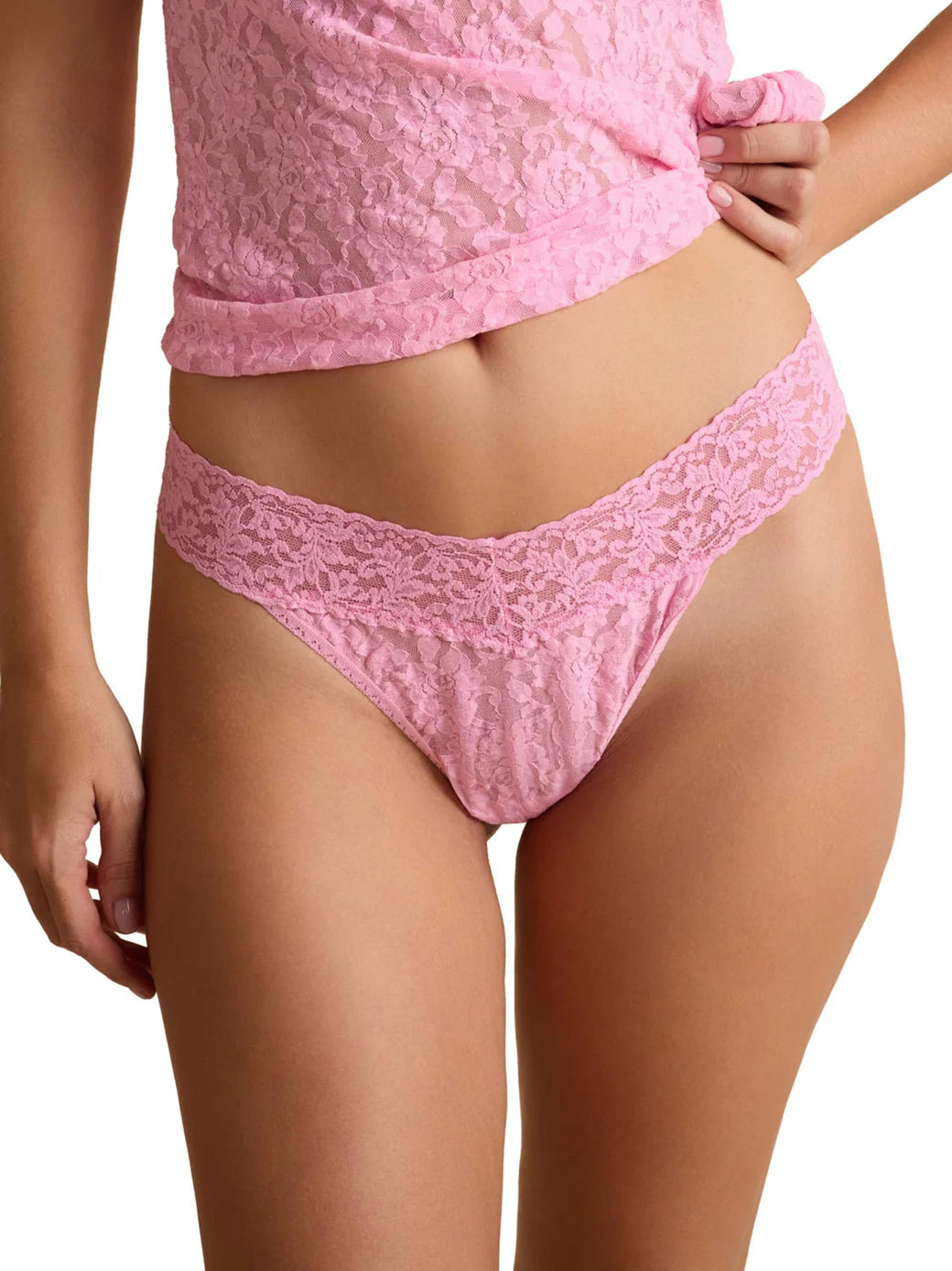 signature lace original rise thong