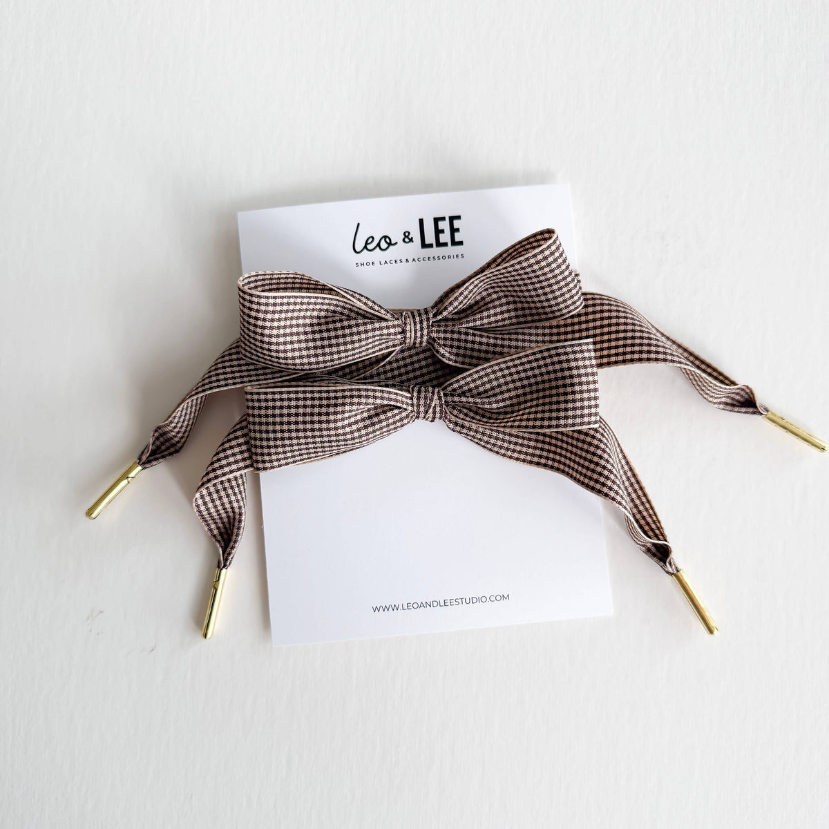 Leo and Lee Gingham and Houndstooth Lace sets 