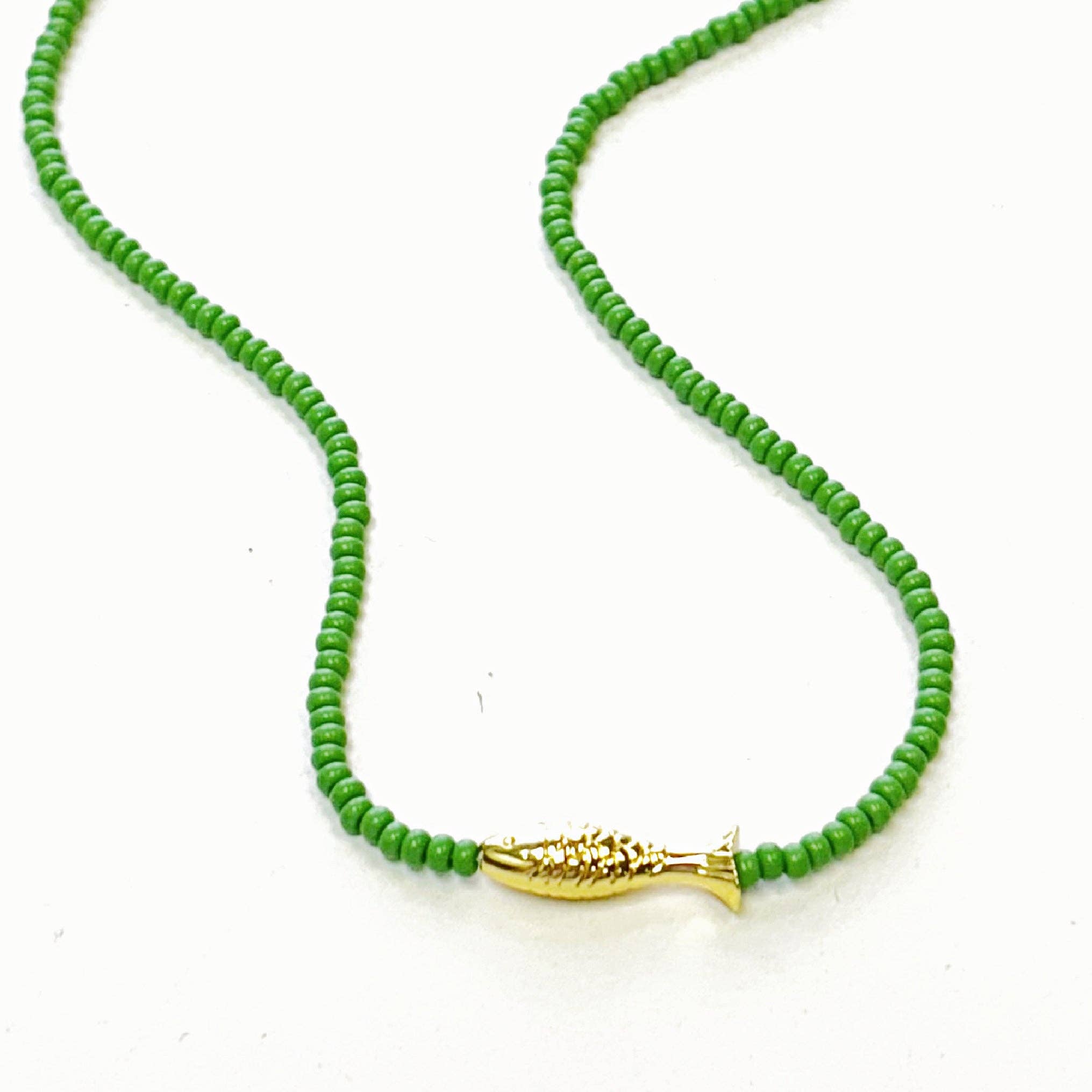 Lucky Fish Beaded Necklace