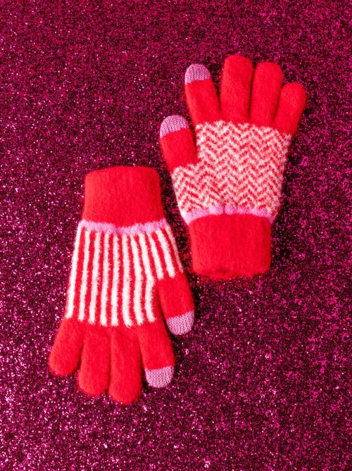 bowie gloves red