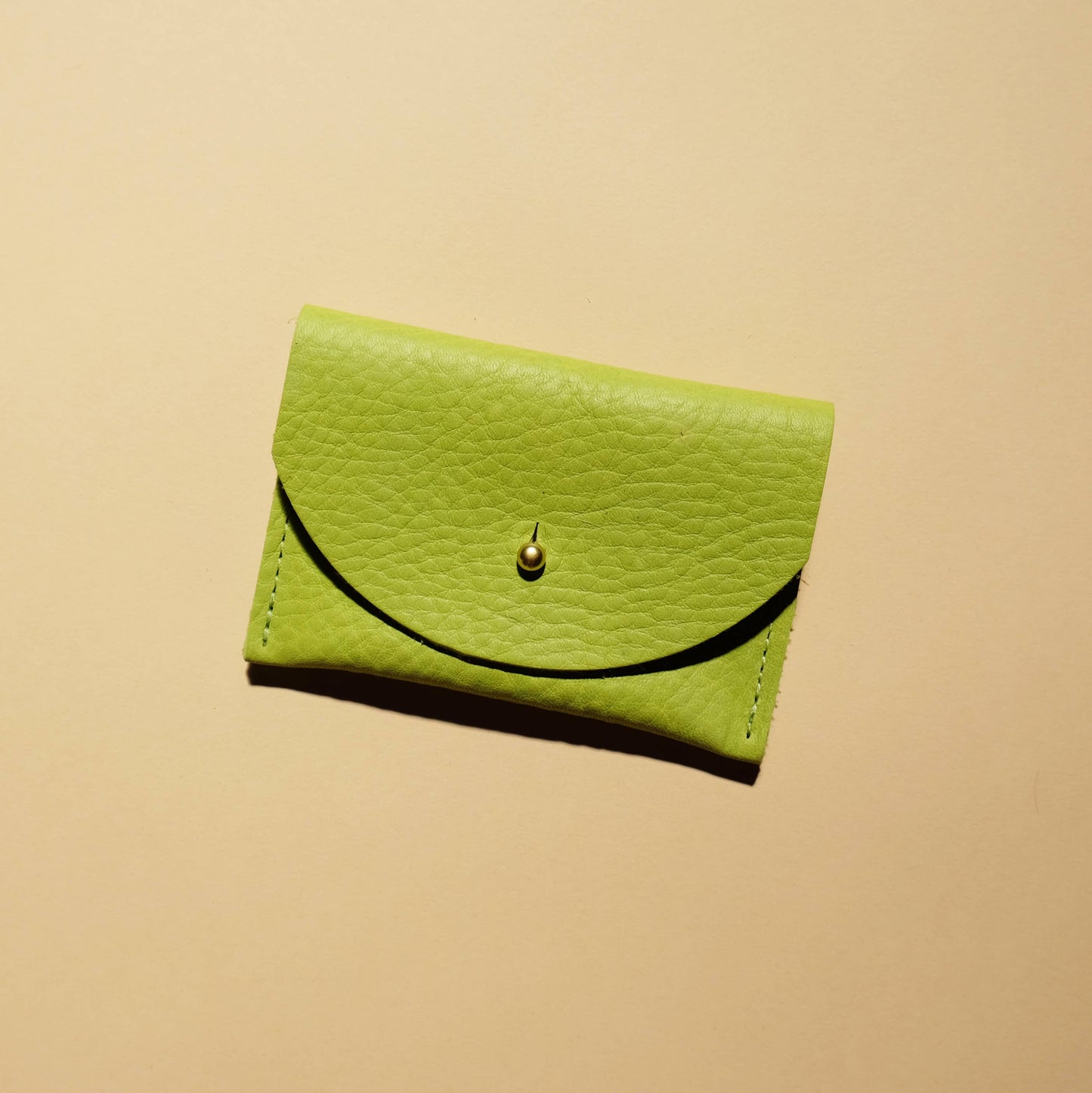 cardholder lime leather