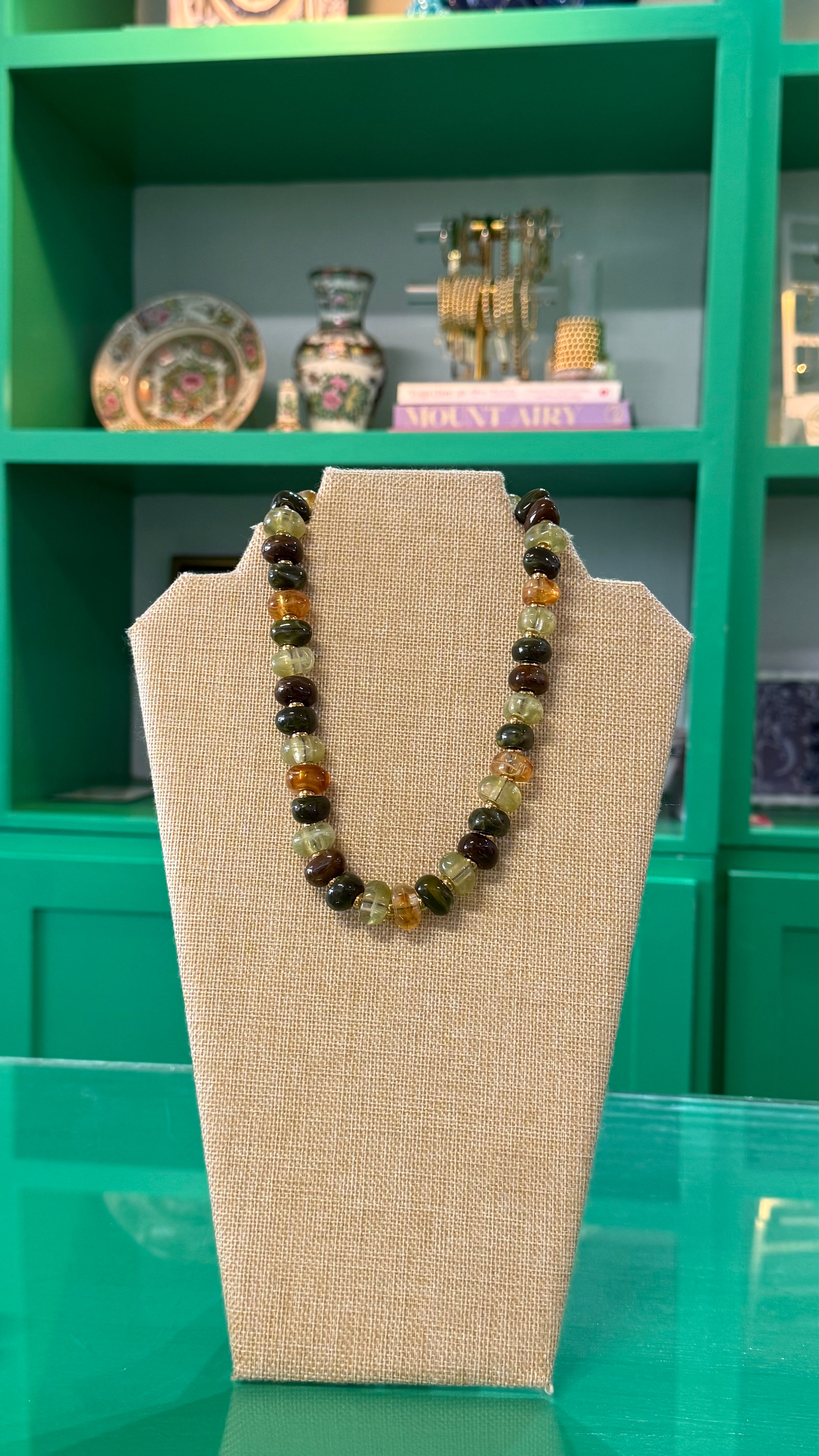 mini fall bauble necklace