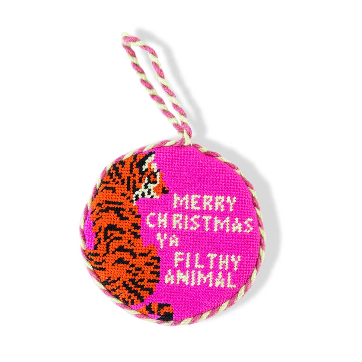 Needlepoint Ornament - Filthy Animal