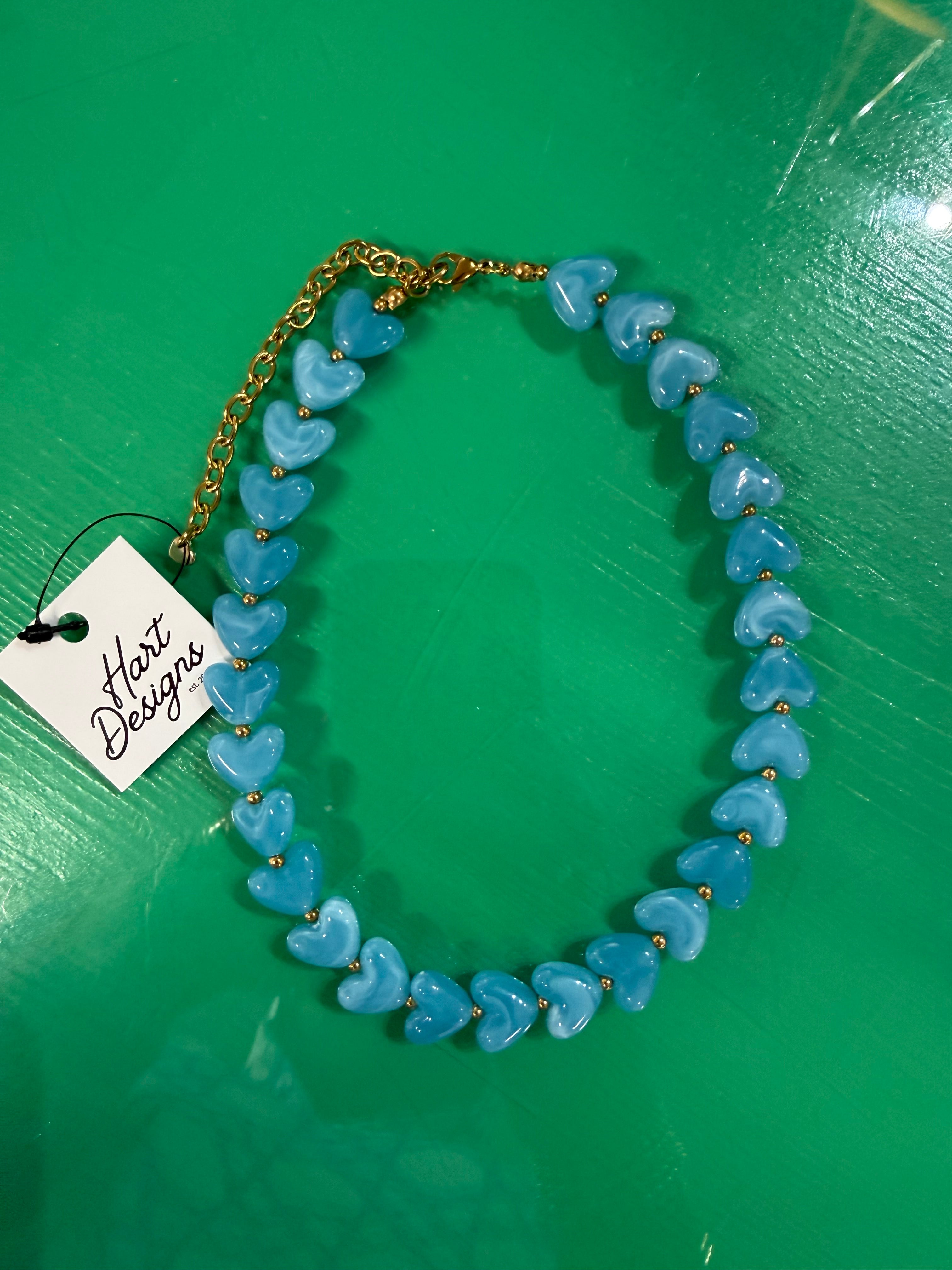 mini layered heart necklace