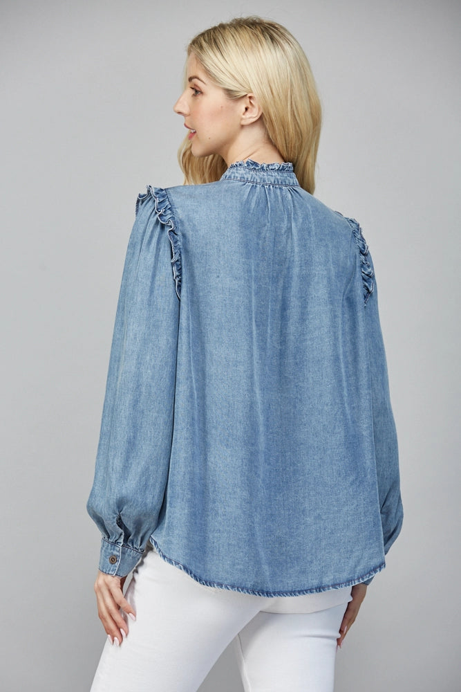 bella denim top