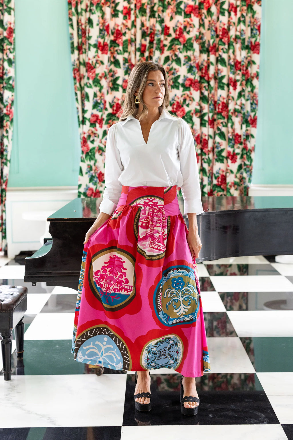 gallery sadie drop waist maxi skirt