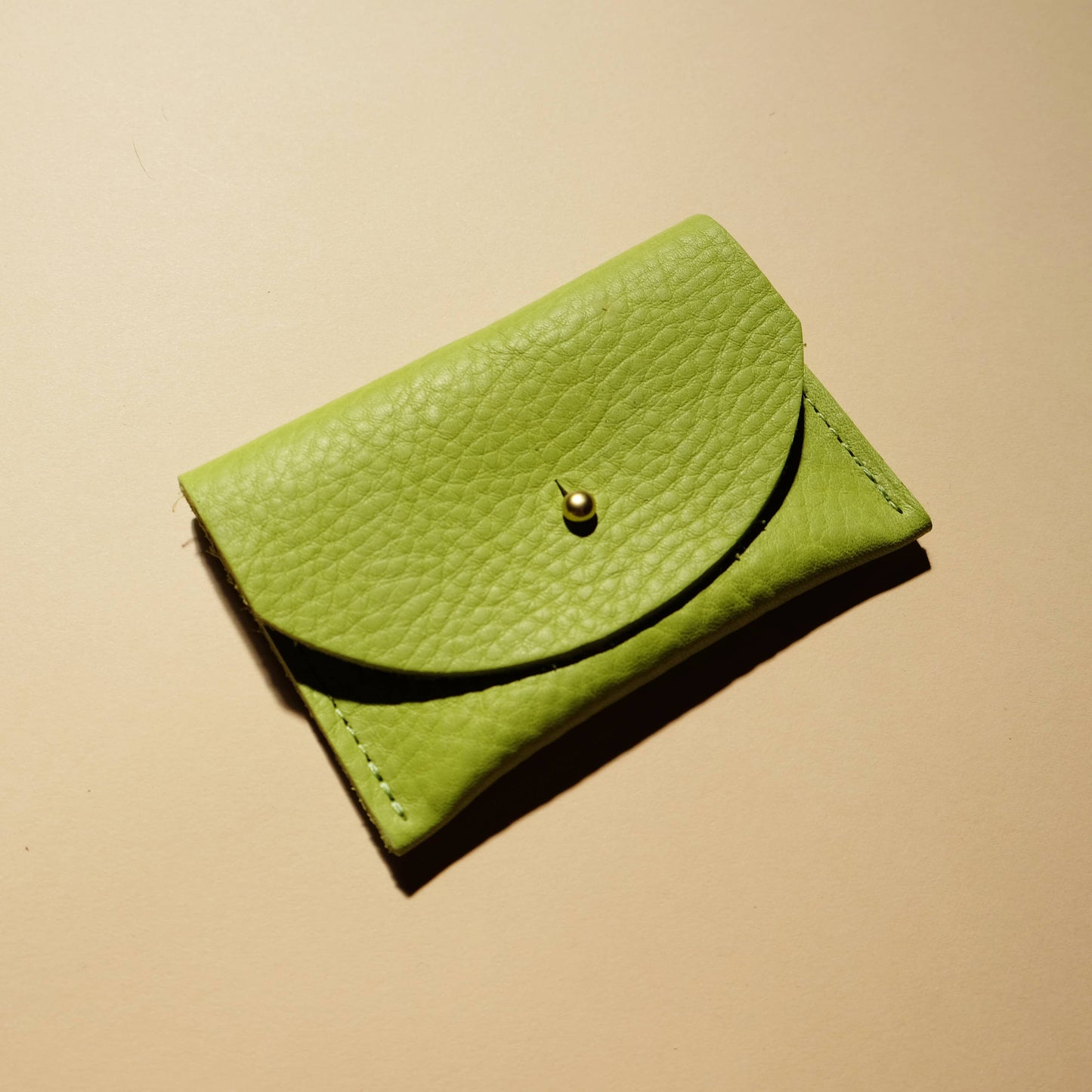 cardholder lime leather