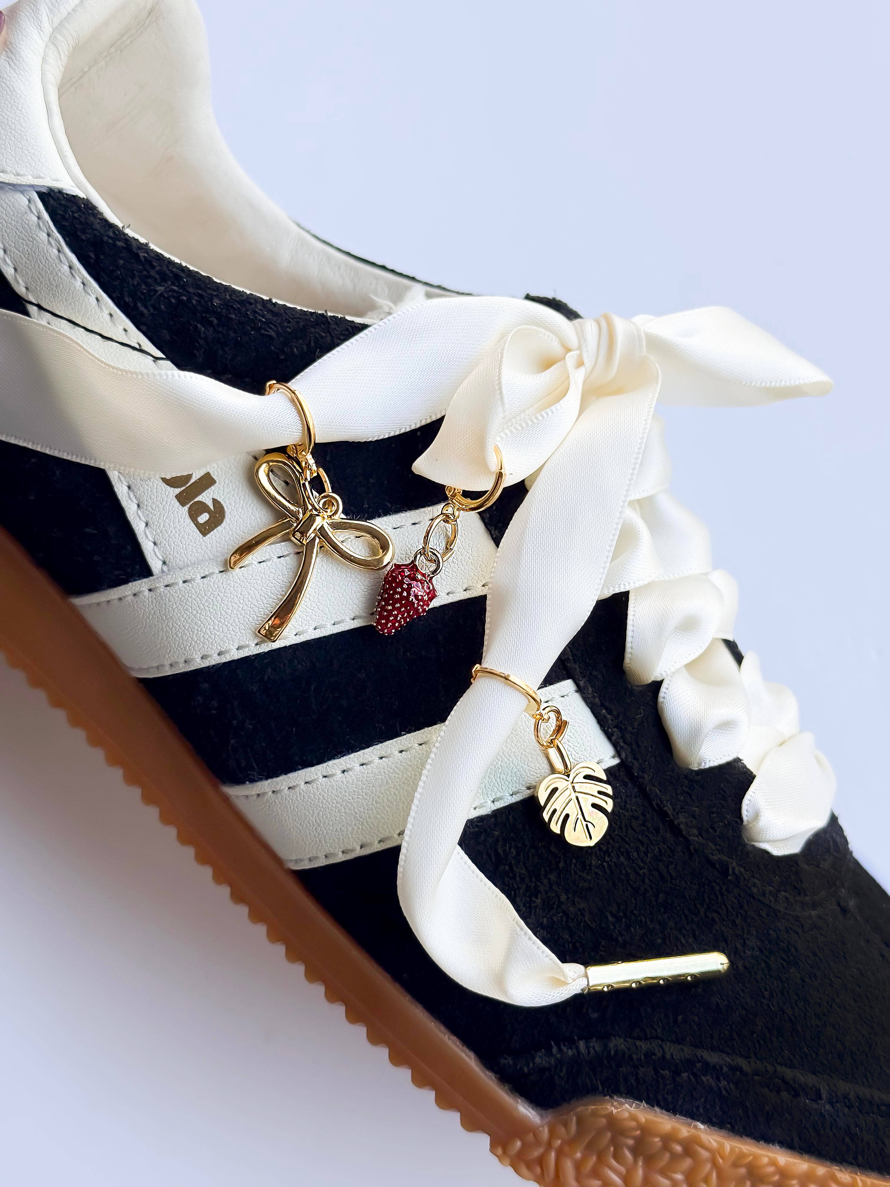 Satin Sneaker Laces with Gold Aglets – Luxe Shoe Accessory