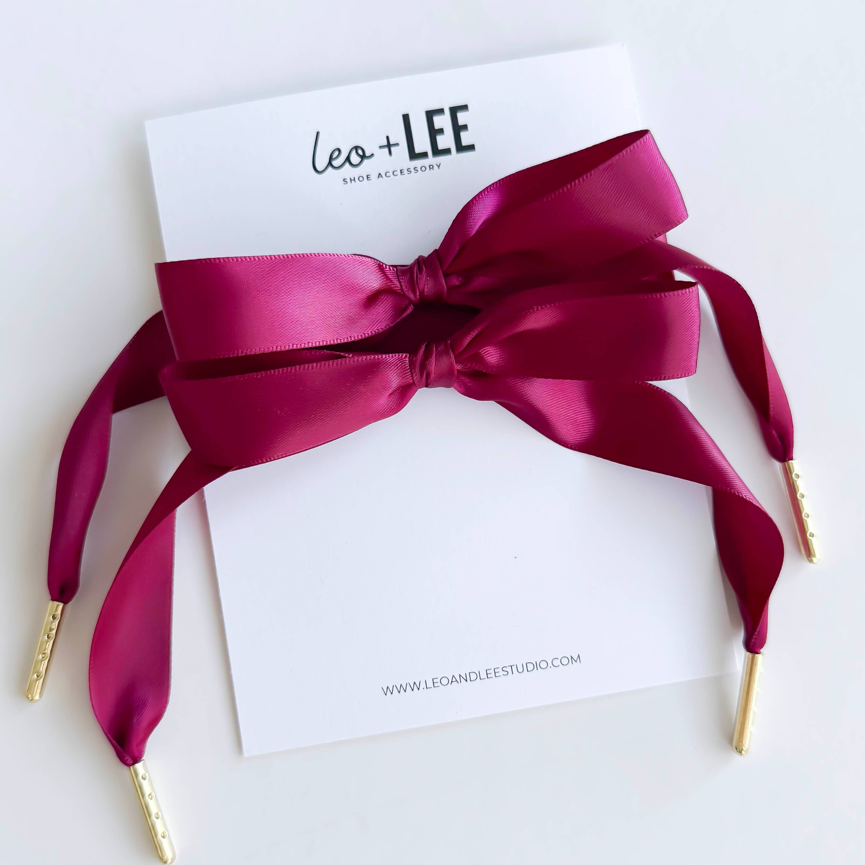 Satin Sneaker Laces with Gold Aglets – Luxe Shoe Accessory
