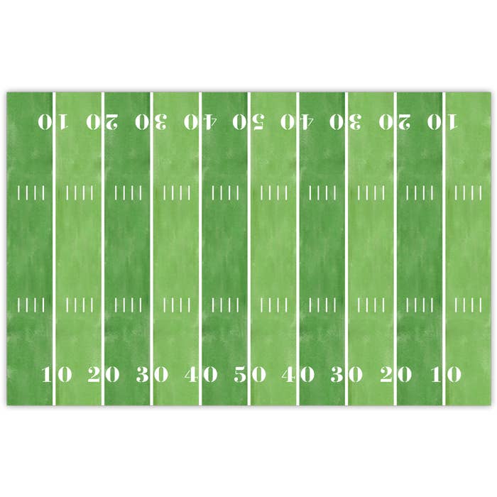 Handpainted Football Field Placemat