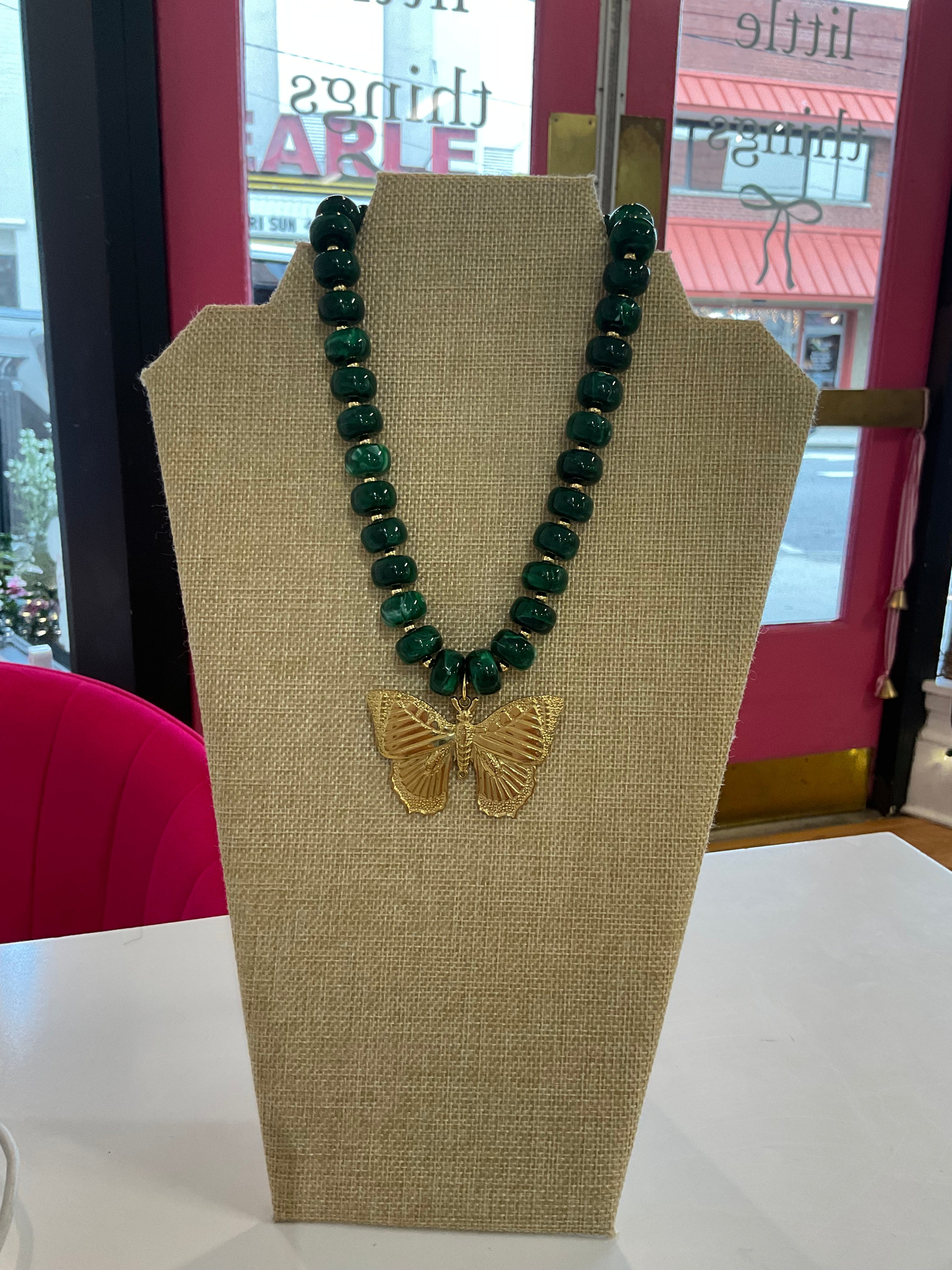 charm beaded necklace