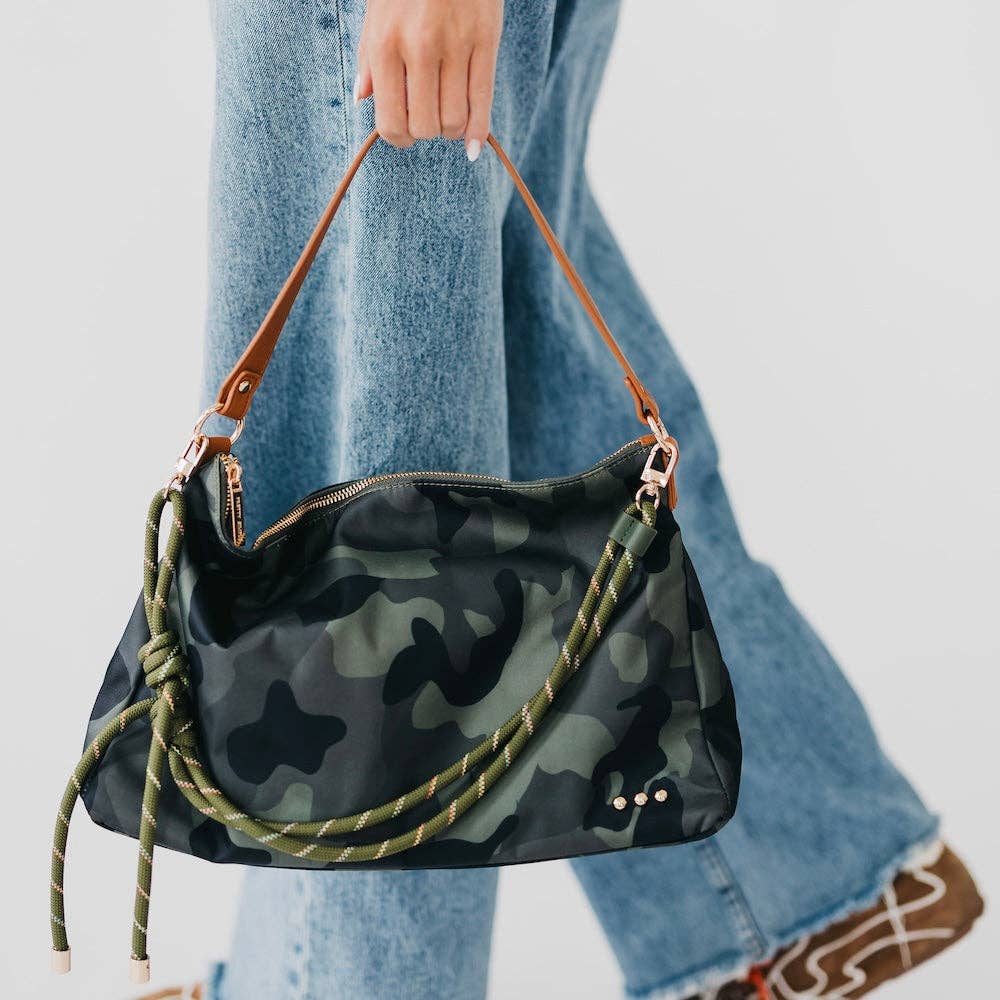 Nikki Nylon Slouchy Shoulder Bag
