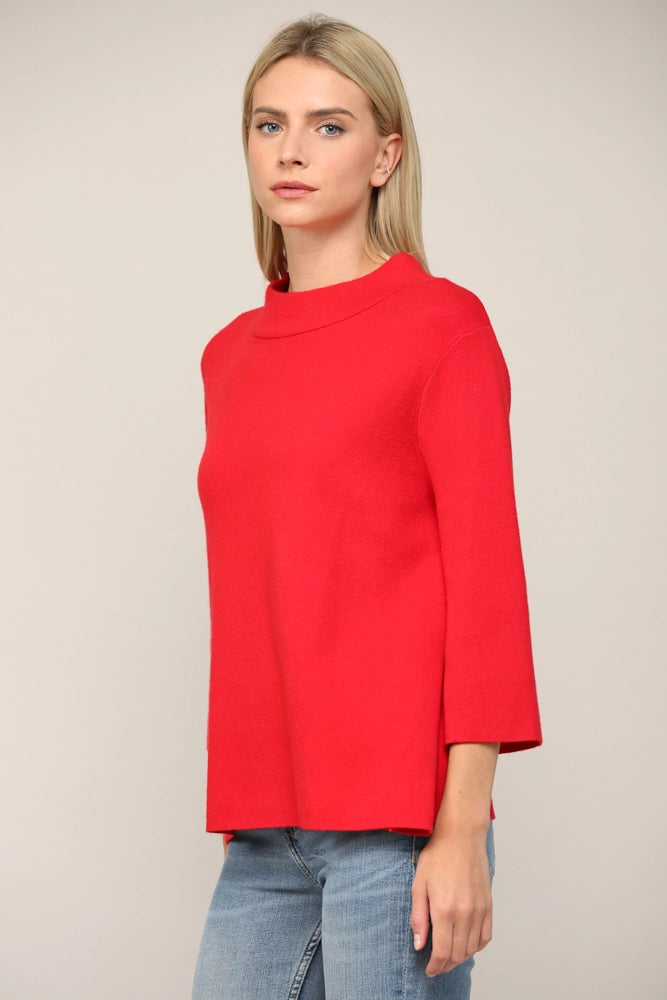 davis mock neck sweater
