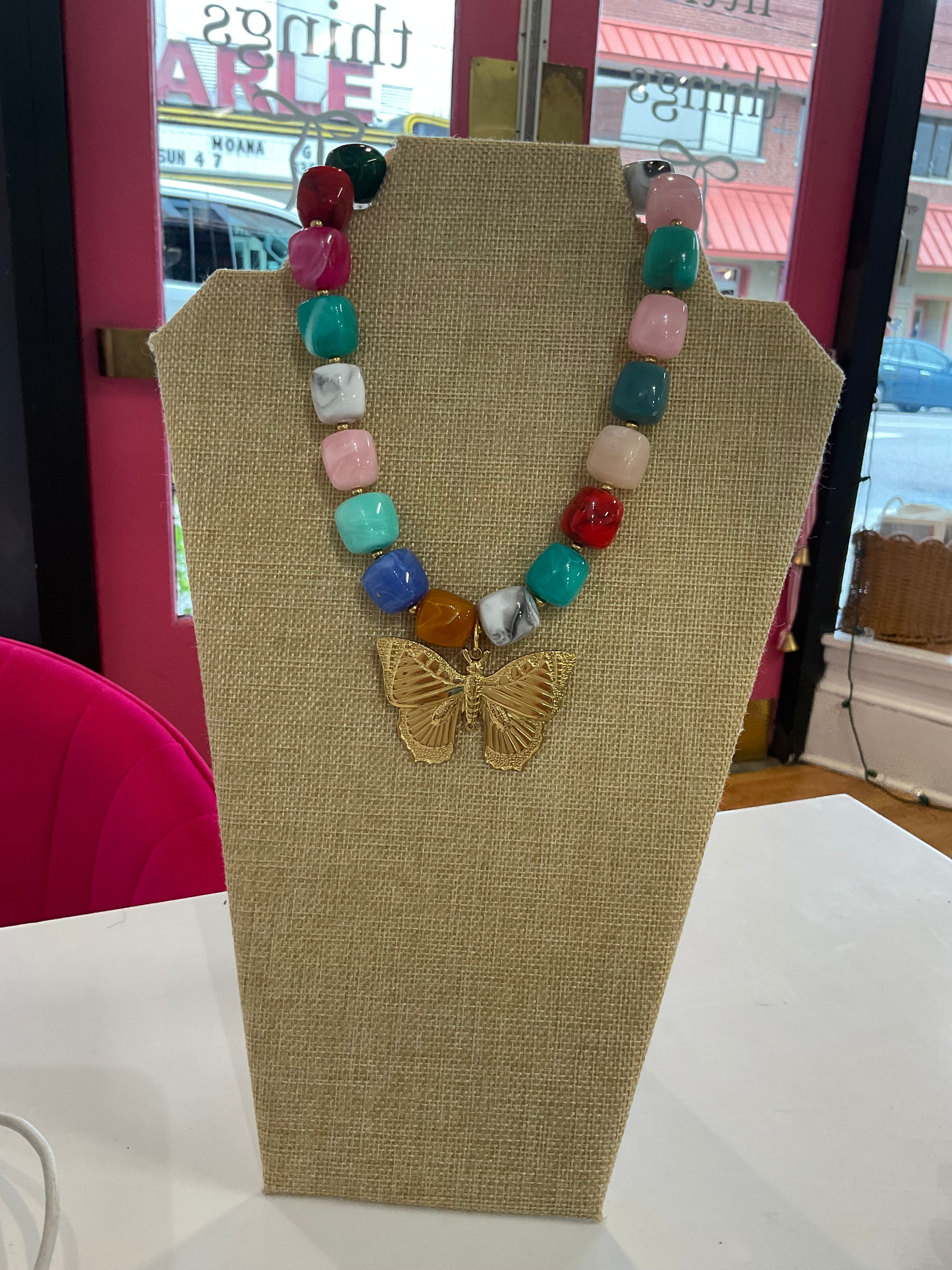 charm beaded necklace
