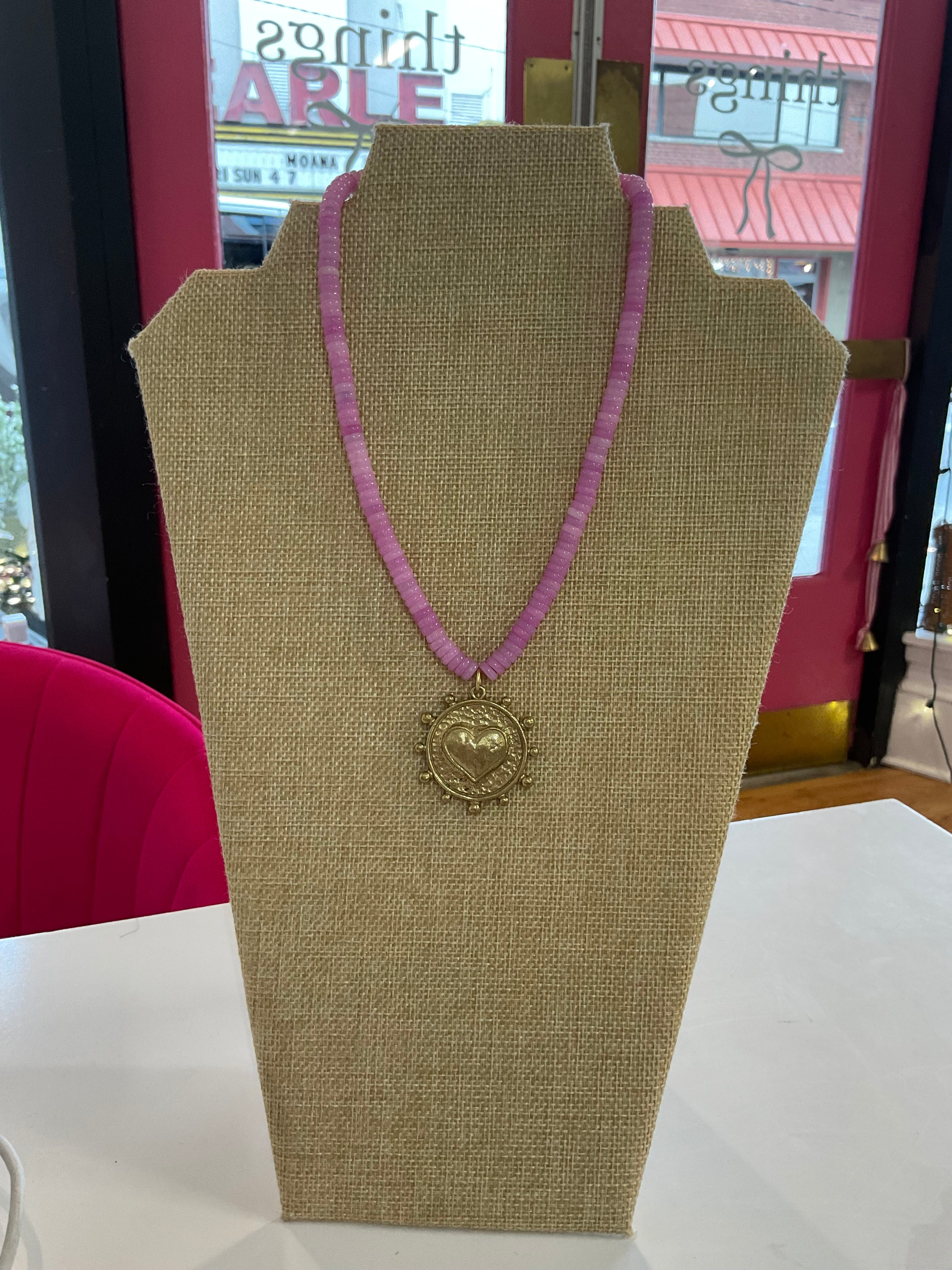 charm beaded necklace