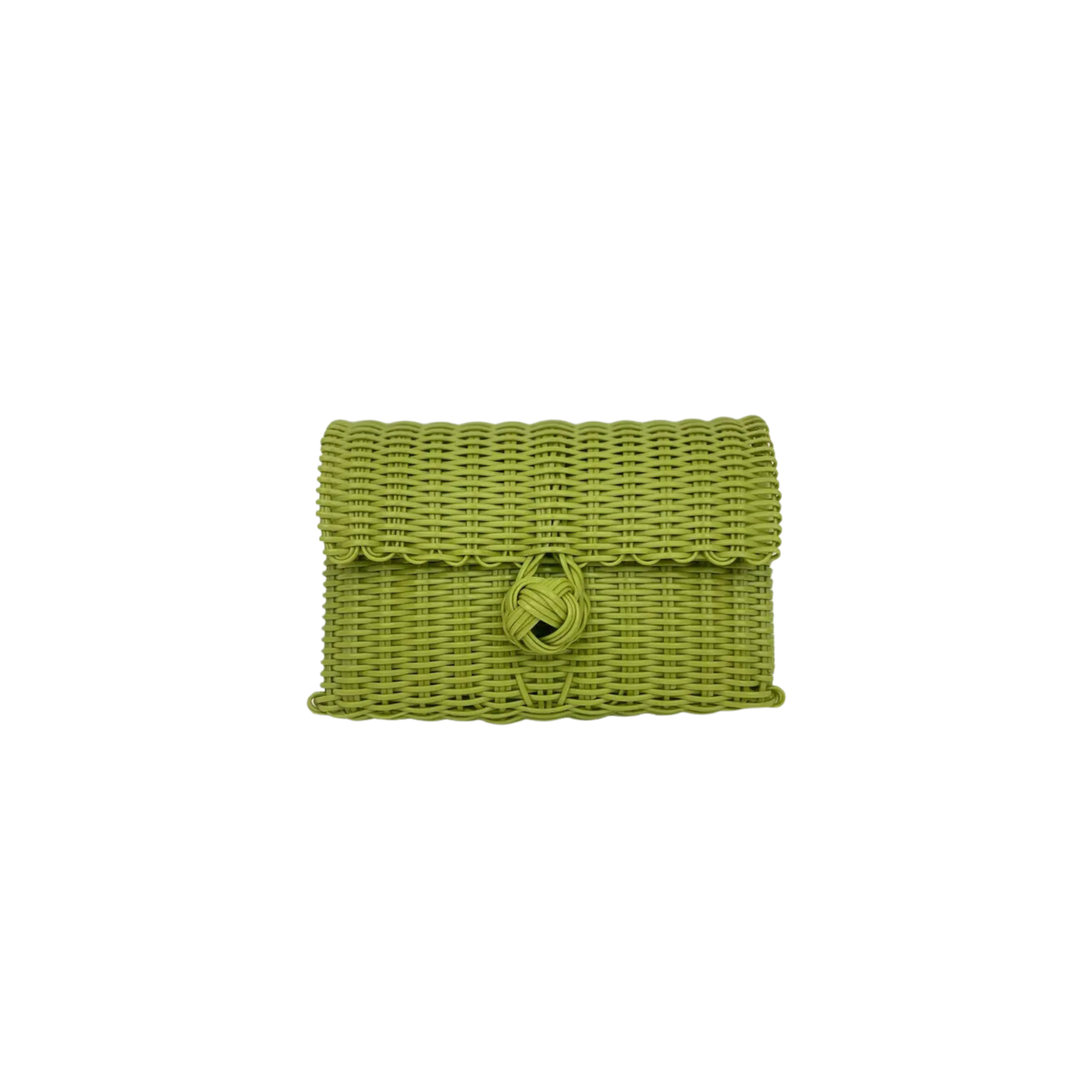 clutch solid pear green