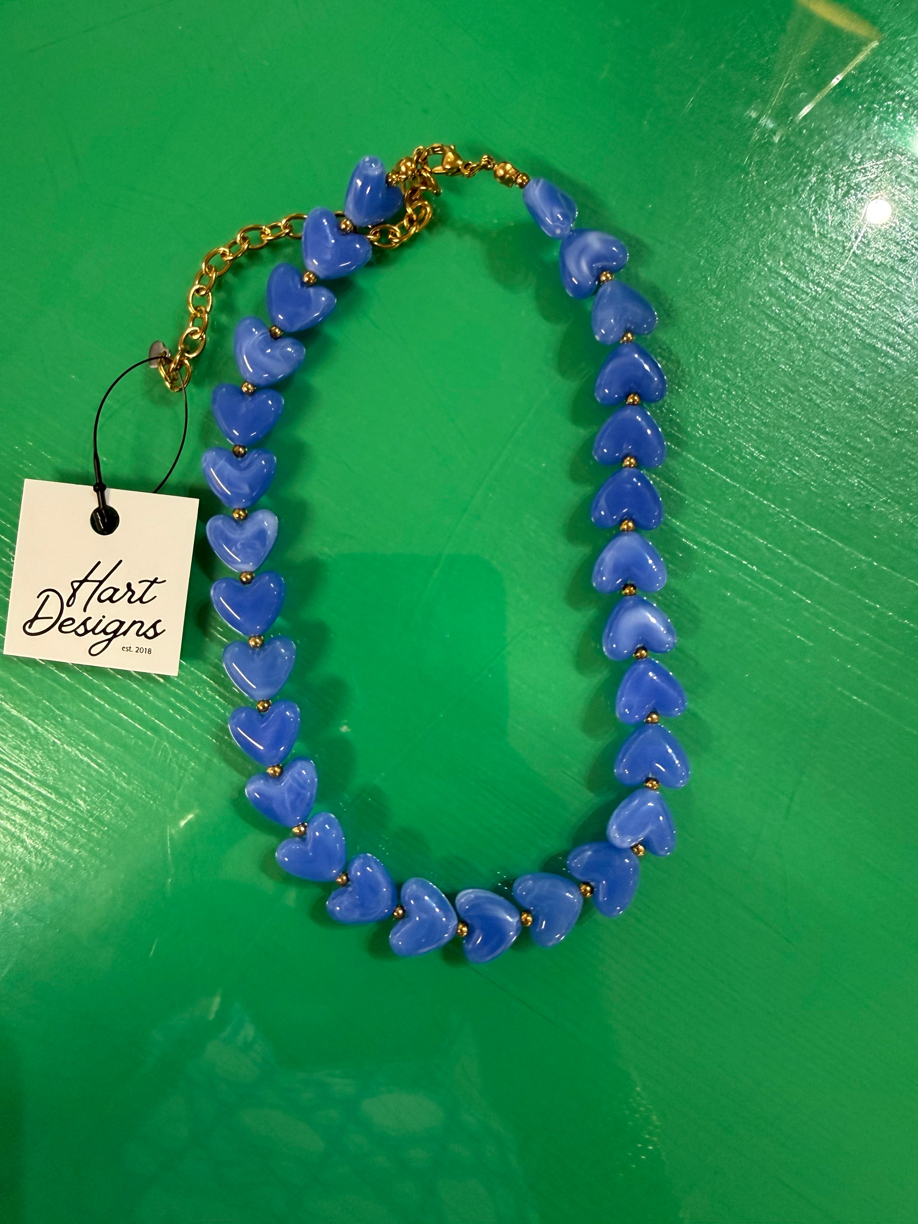 mini layered heart necklace