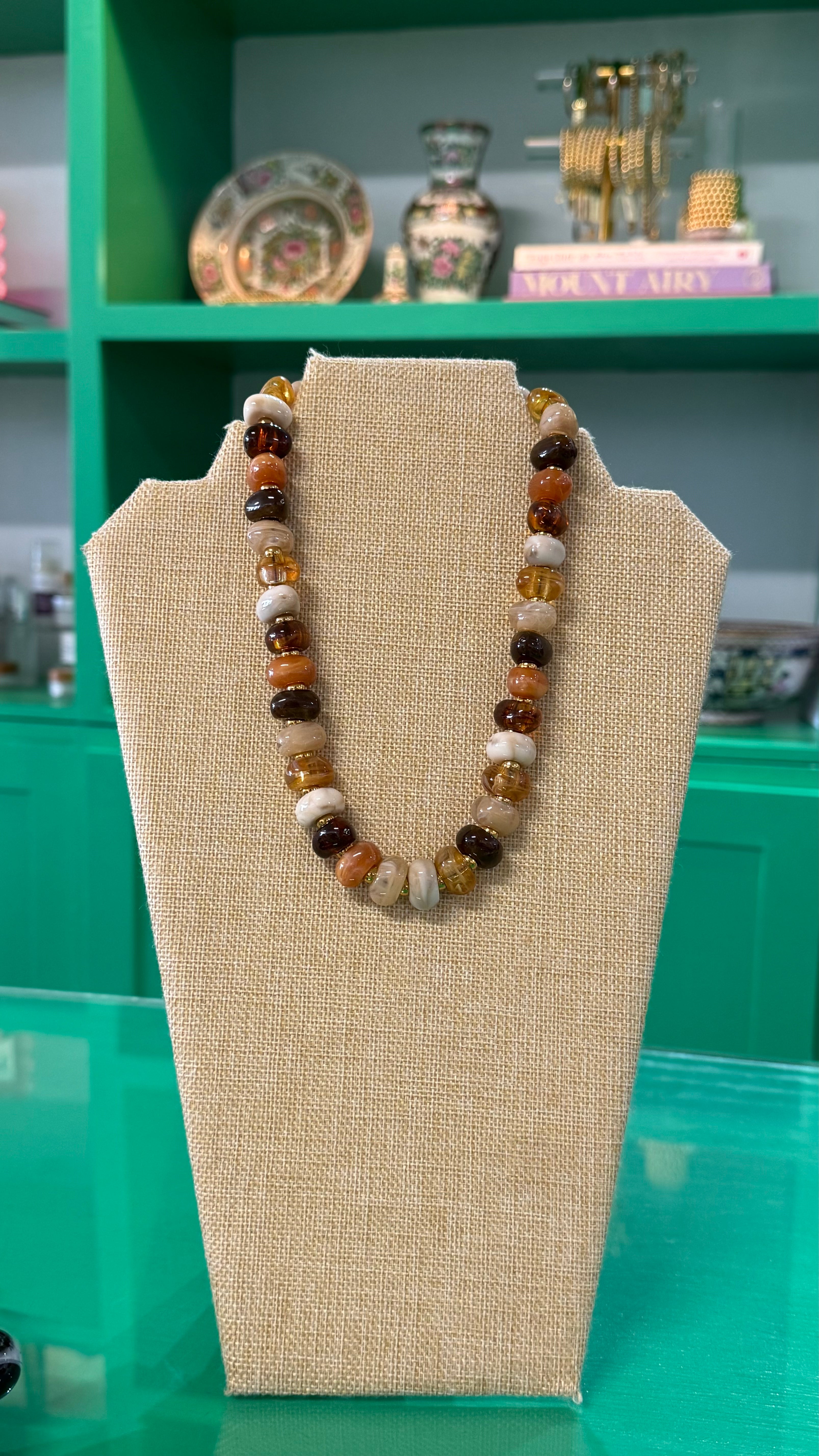 mini fall bauble necklace