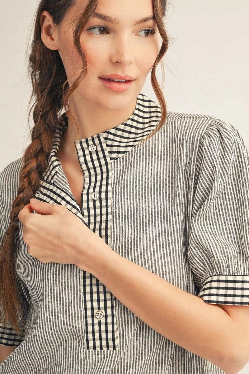 peyton gingham blouse