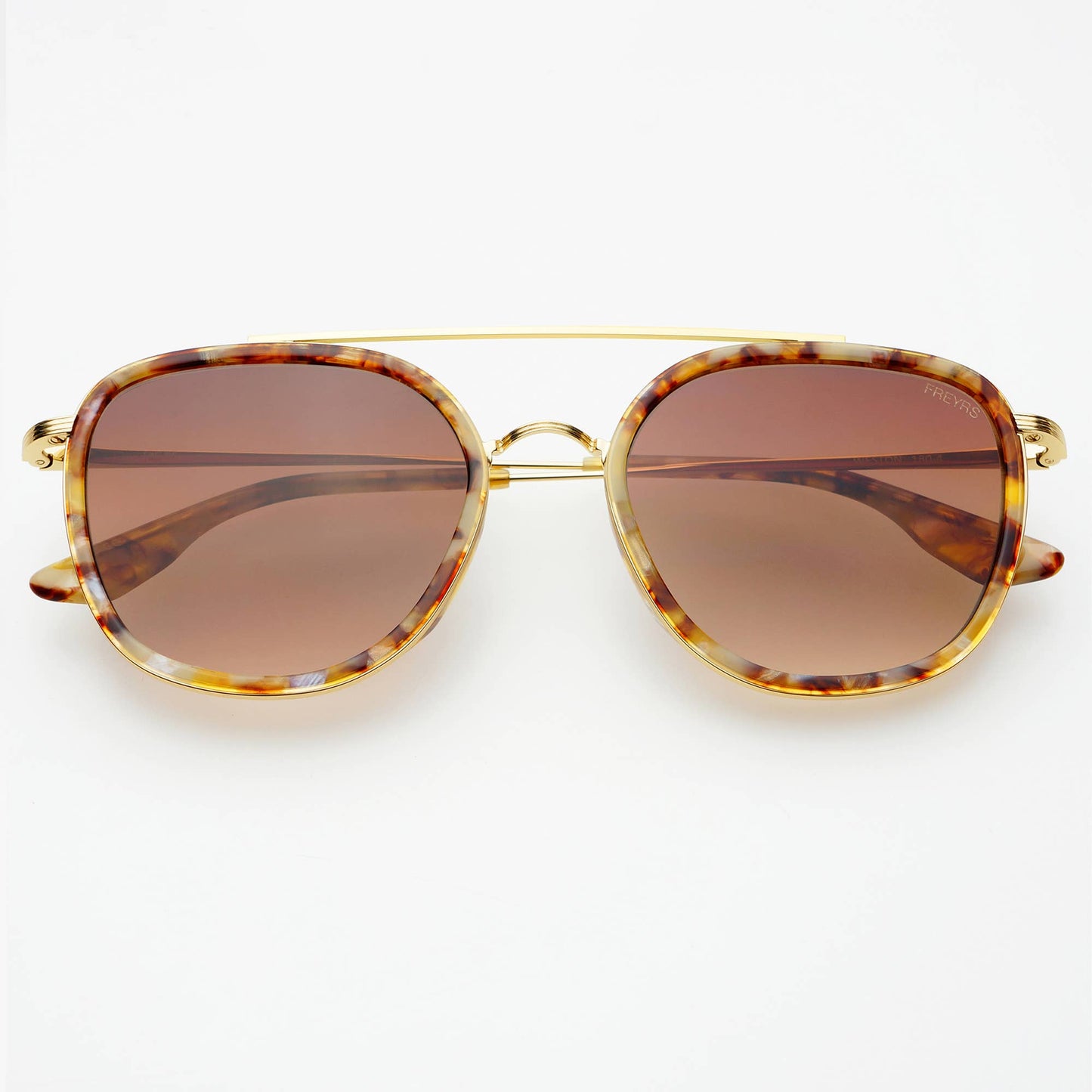 Weston Acetate Round Sunglasses brown pearl