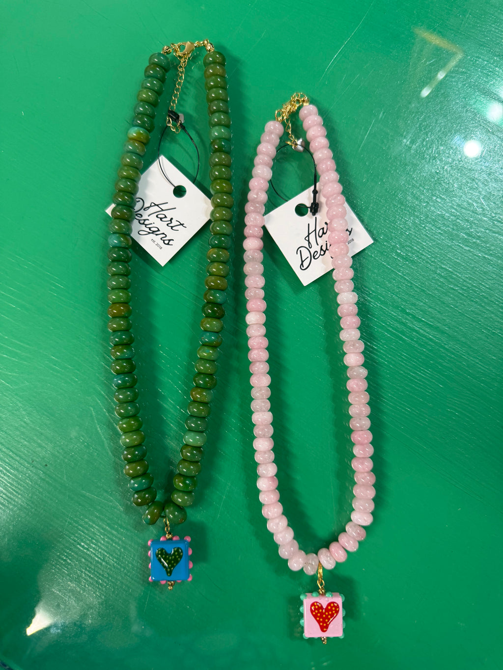 heart's desire beaded necklace