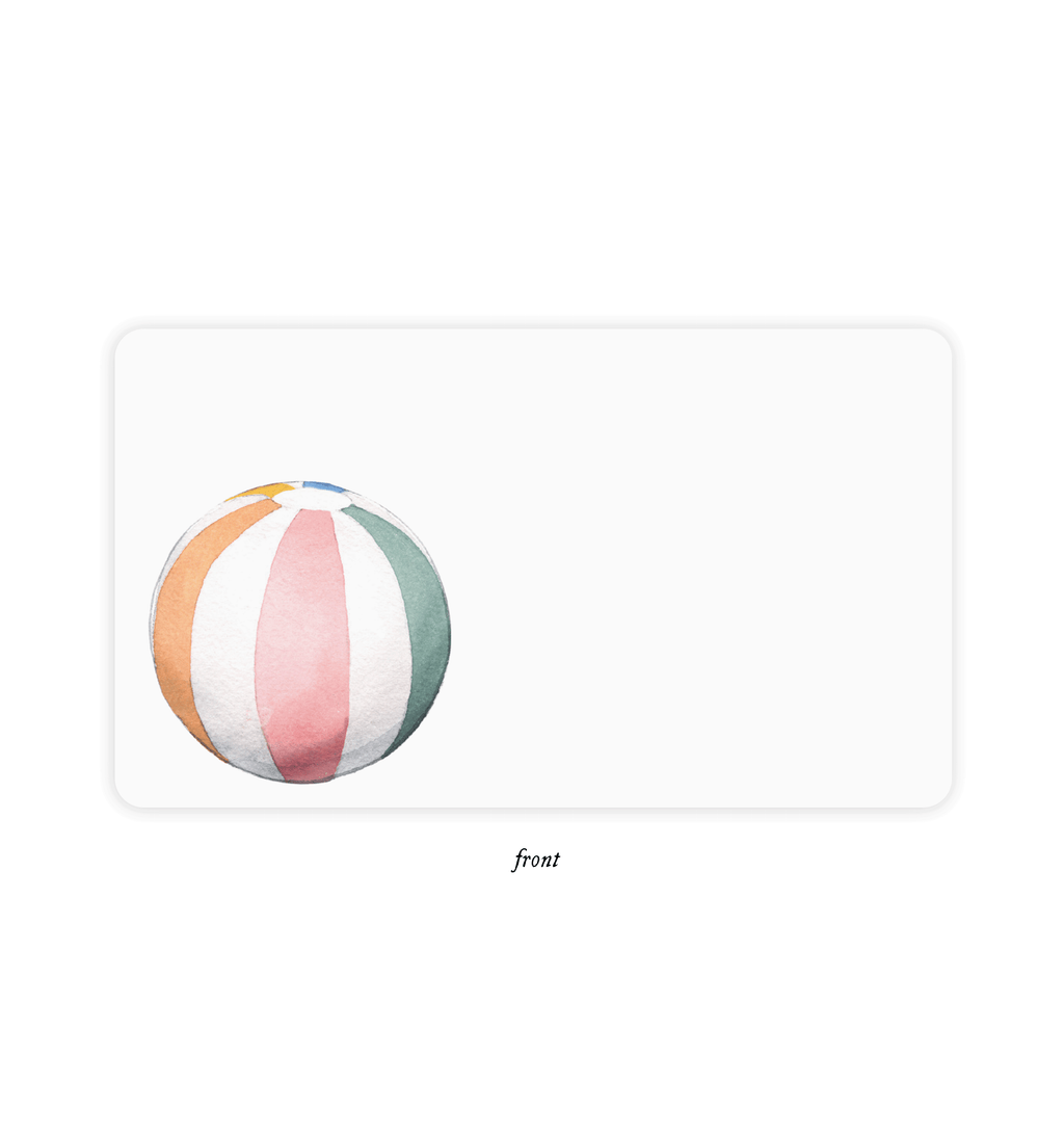 Beach Ball Little Notes® – Boxed Set of 85 Mini Note Cards