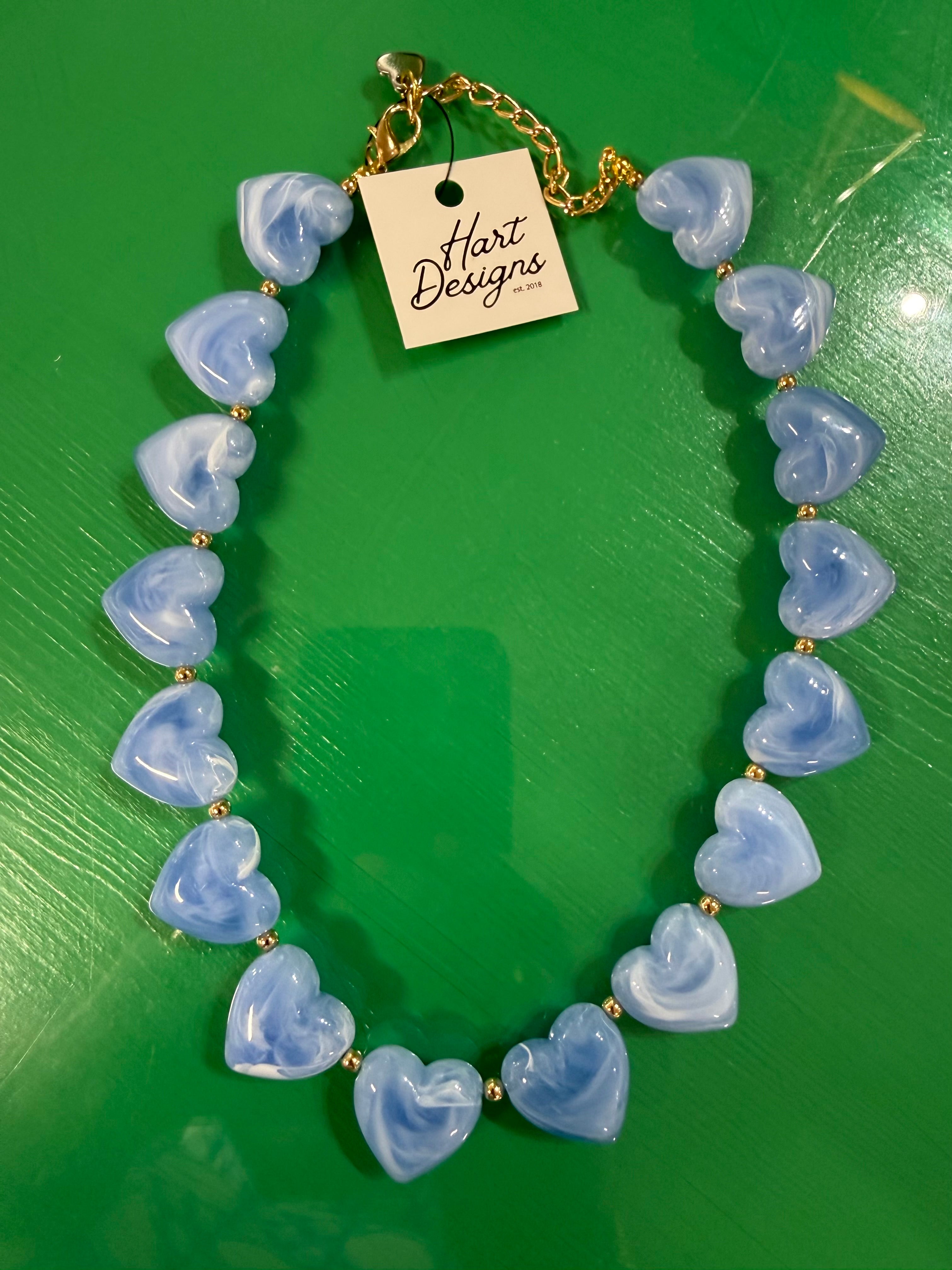 layered heart necklace