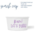 bam let's mahj paper snack cup