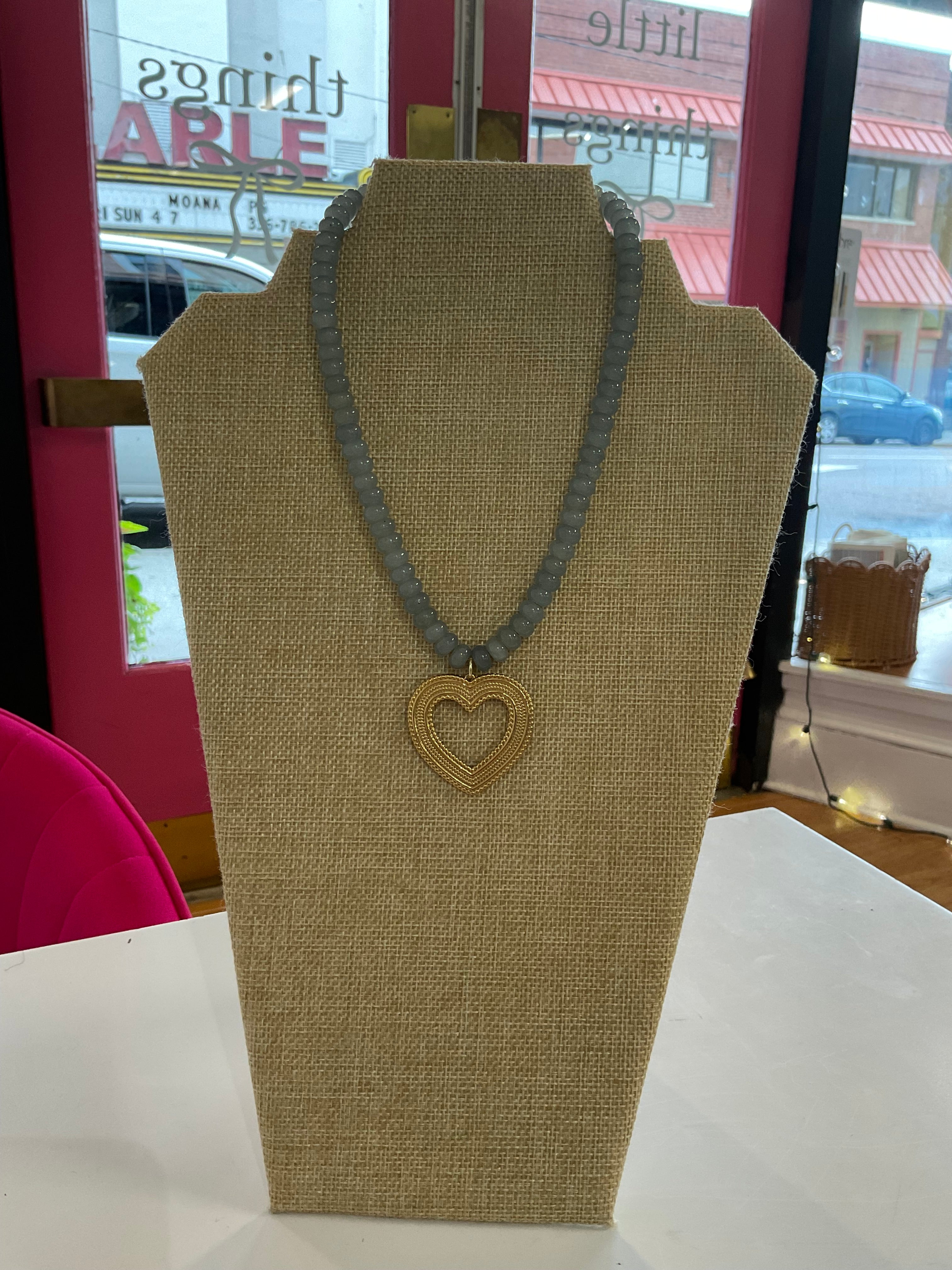 charm beaded necklace