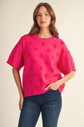 sophia polka dot sweater