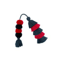 Flair Pom | Fog Blue + Hot Pink