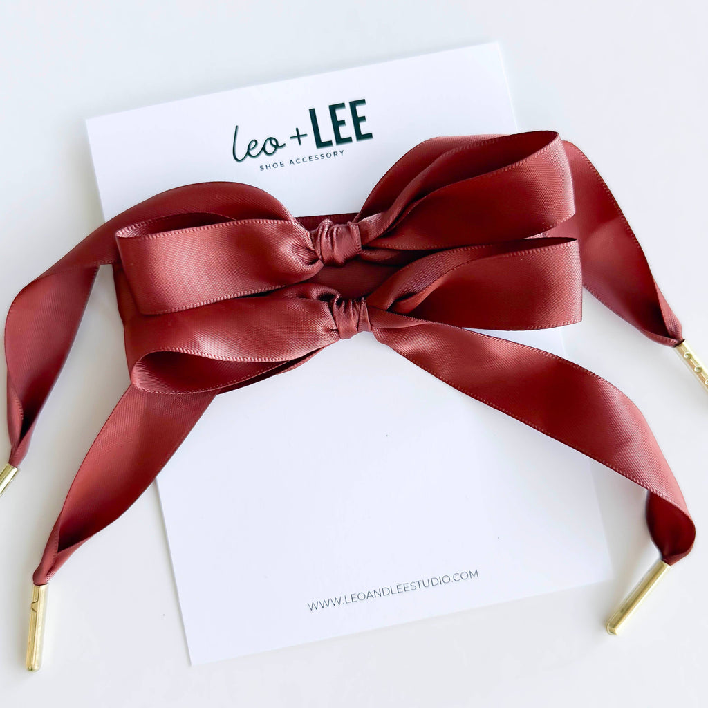 Satin Sneaker Laces with Gold Aglets – Luxe Shoe Accessory