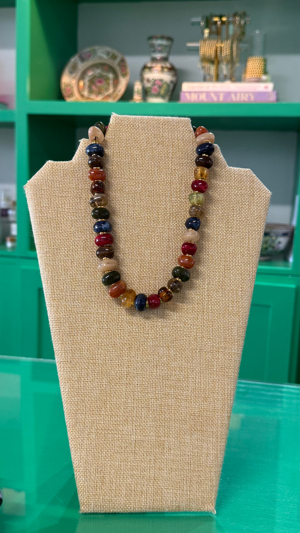 mini fall bauble necklace