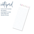 bam let's mahj skinny notepad