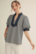 charlotte striped blouse