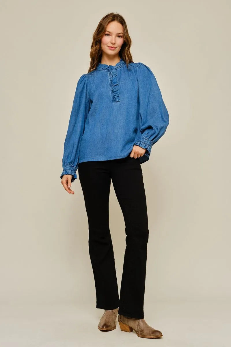kyla denim top
