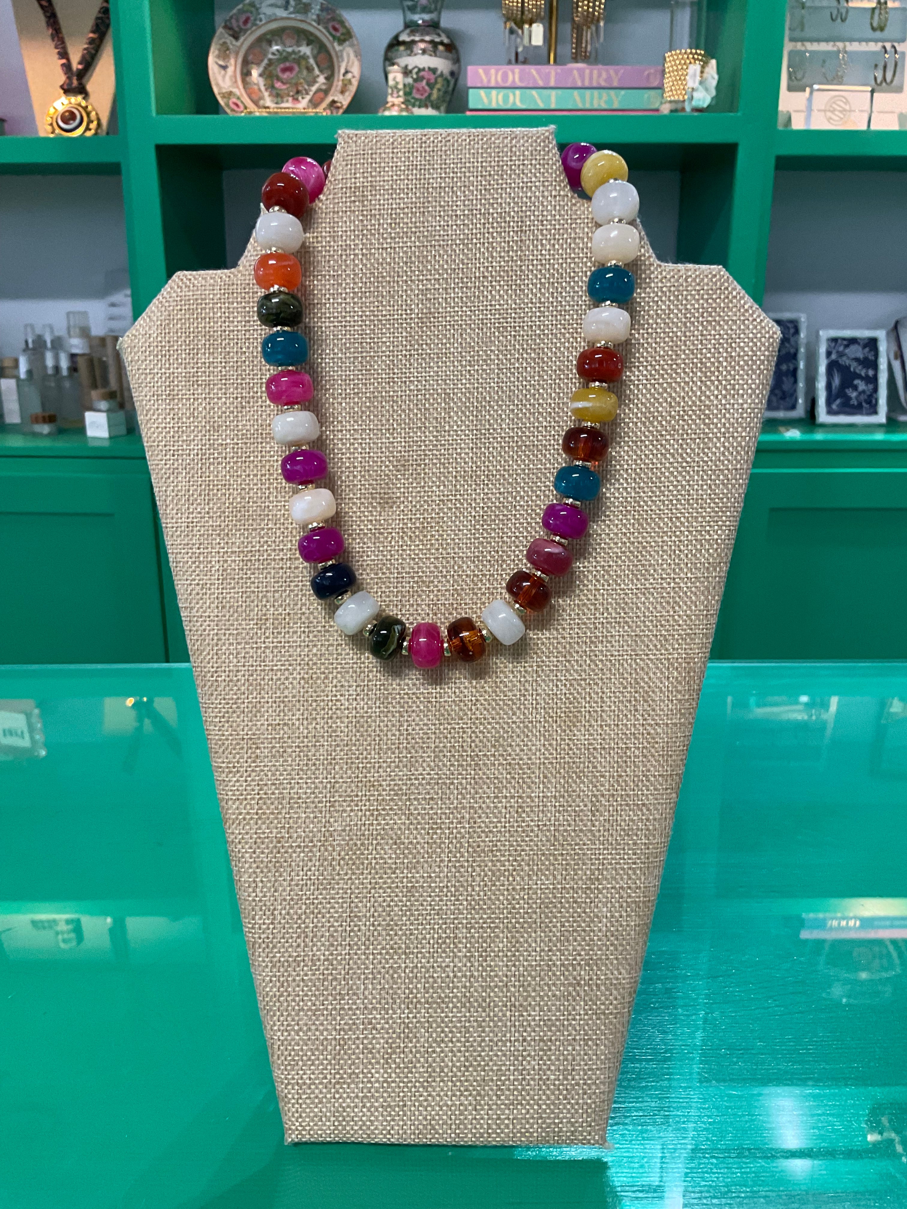sunburnt beaded necklace
