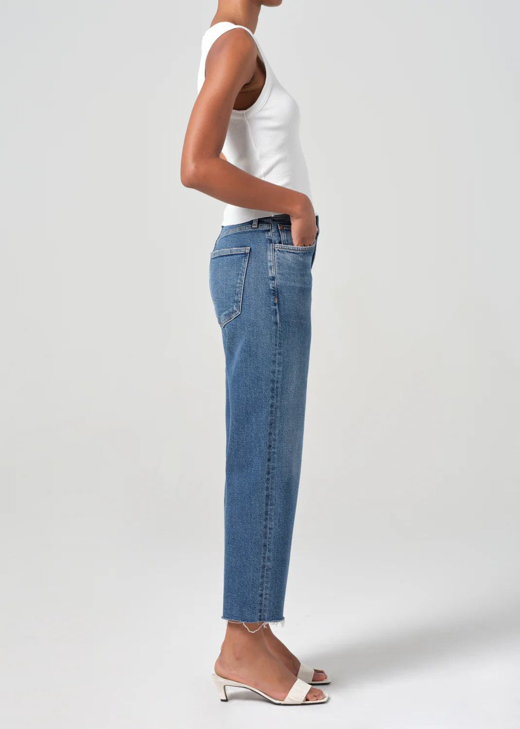 harper crop jean in motion