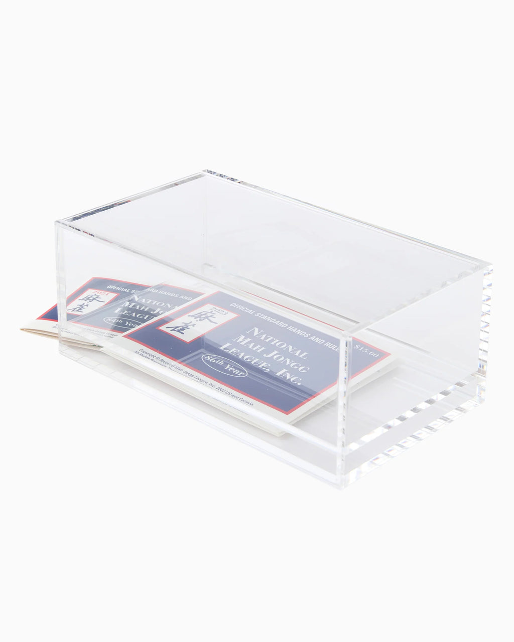 mahjong clear acrylic box