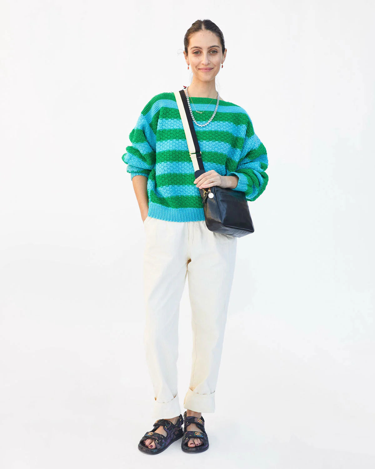 crossbody strap two-tone adjustable