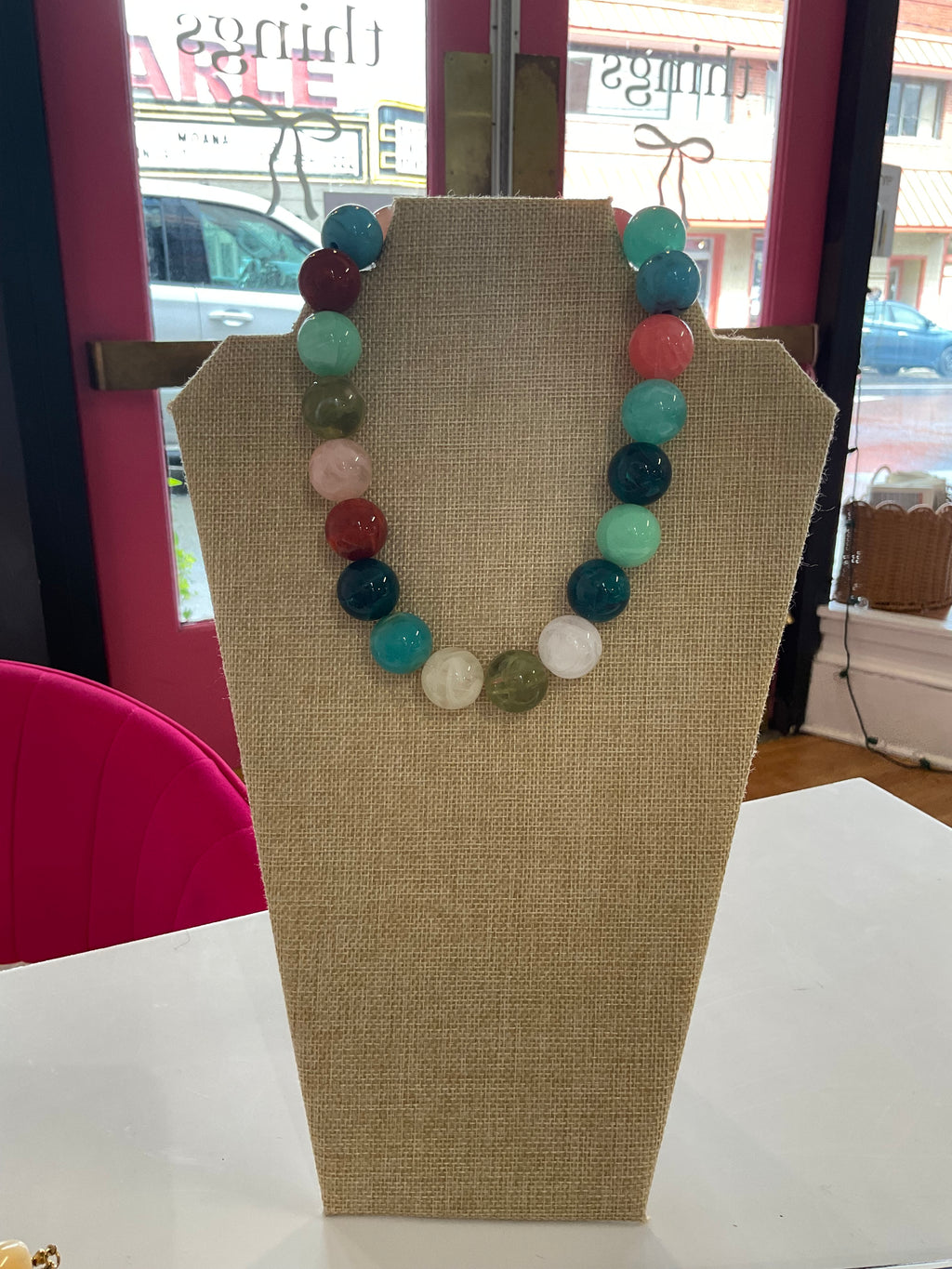 gumball bauble necklace