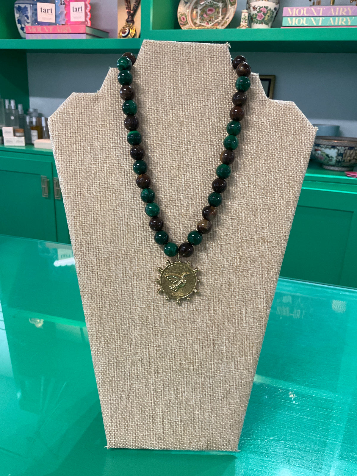 charm beaded necklace