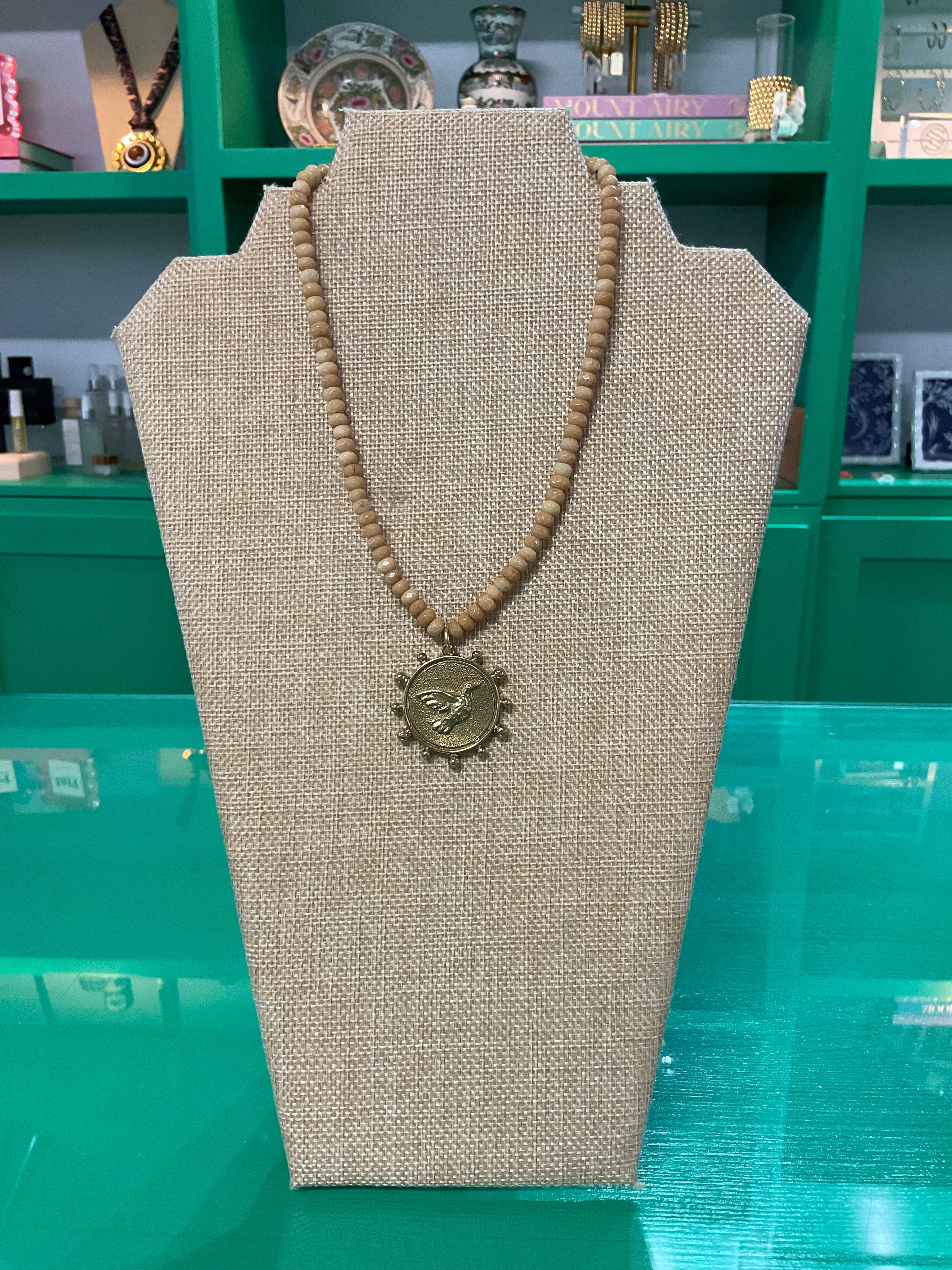 charm beaded necklace