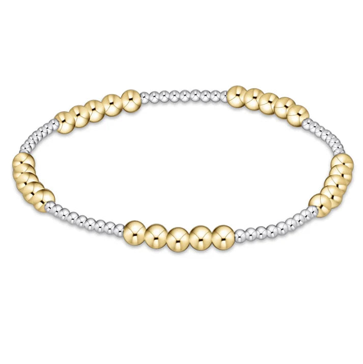 blissful mixed metal 4mm bracelet