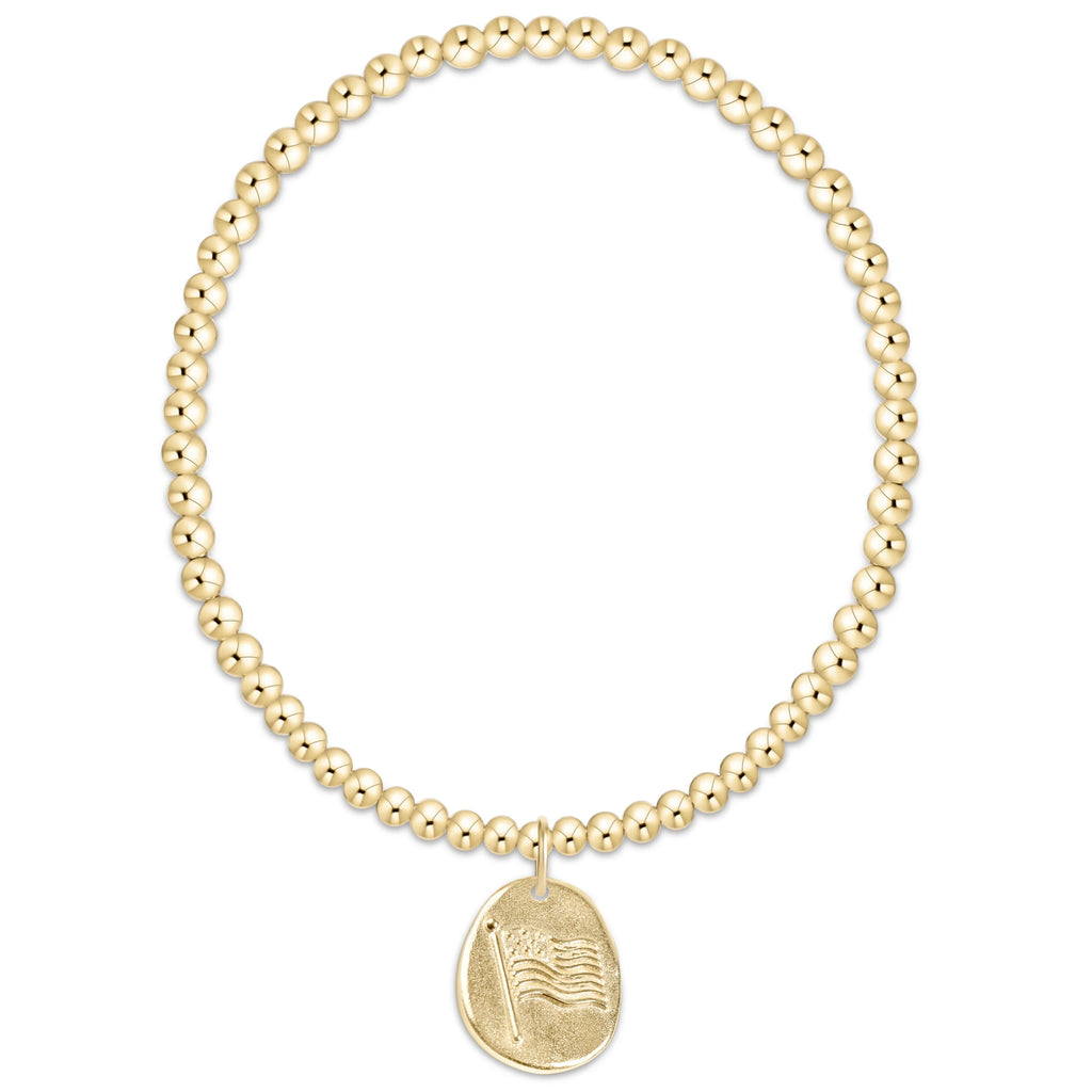 classic gold 3mm bracelet inspire america gold disc