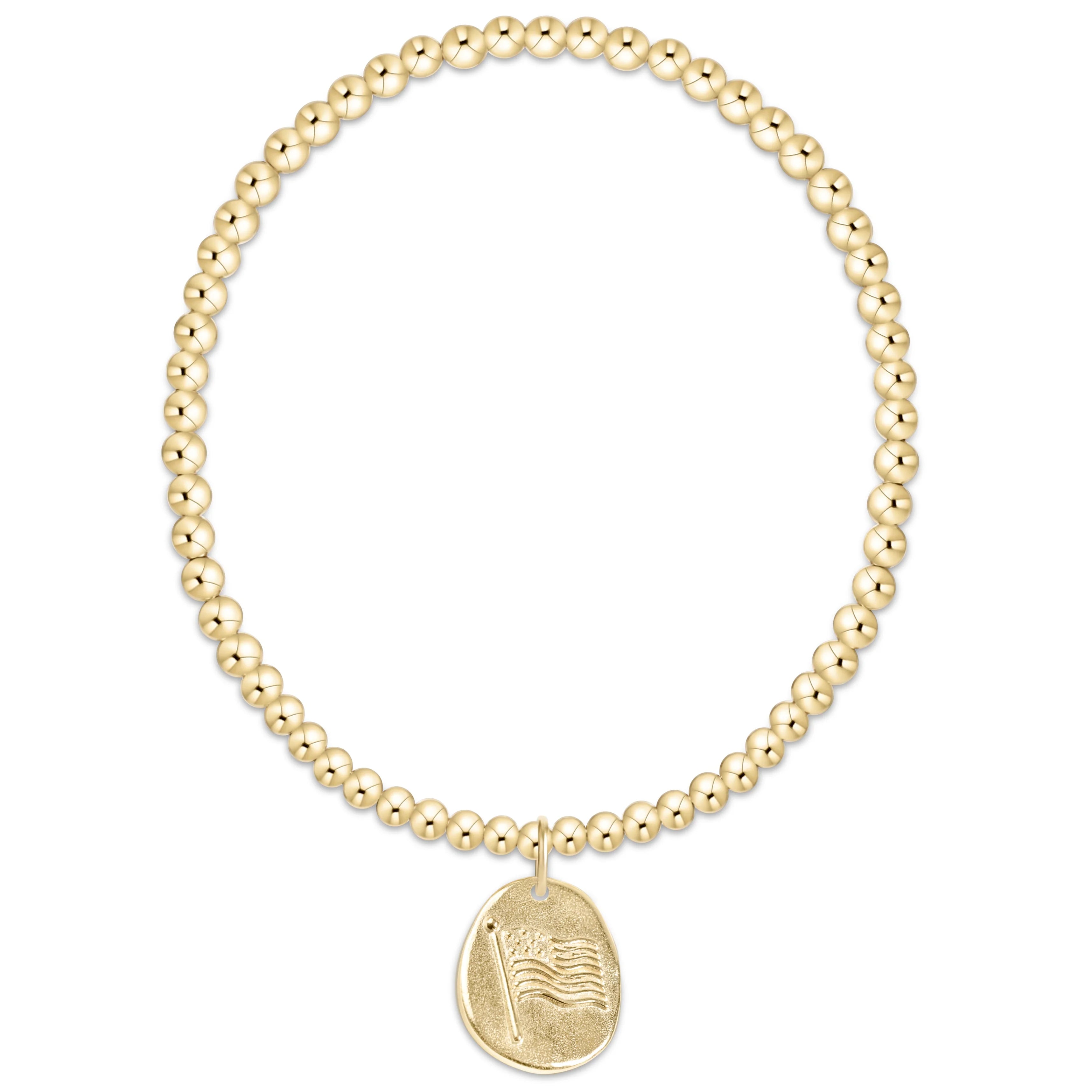 classic gold 3mm bracelet inspire america gold disc
