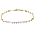 gold bliss pearl 3mm bracelet