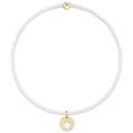 hope classic bracelet white star small gold disc